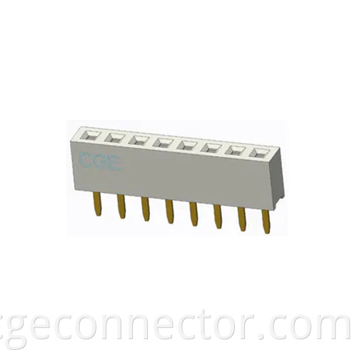 DIP Vertical type Single row straight plug Connector